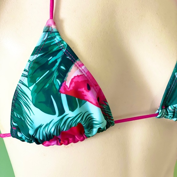 Watermelon Print String Bikini Full Back Like New ** BUNDLE 2 listings for $10! - Picture 2 of 3